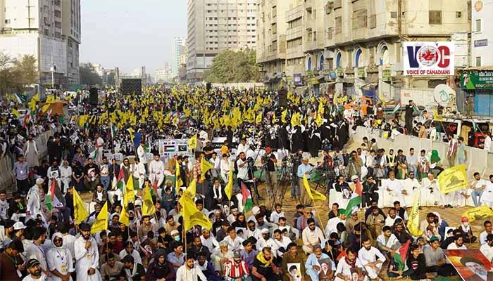 کراچی میں تحریک آزادی القدس پاکستان کے تحت مرکزی یوم القدس ریلی نکالی گئی